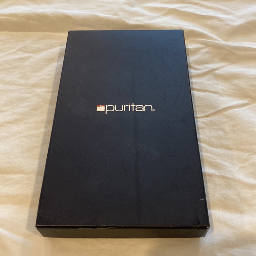 Puritan black leather secretary wallet. Holds checkbook and ID or photos. NIB - Picture 5 of 5